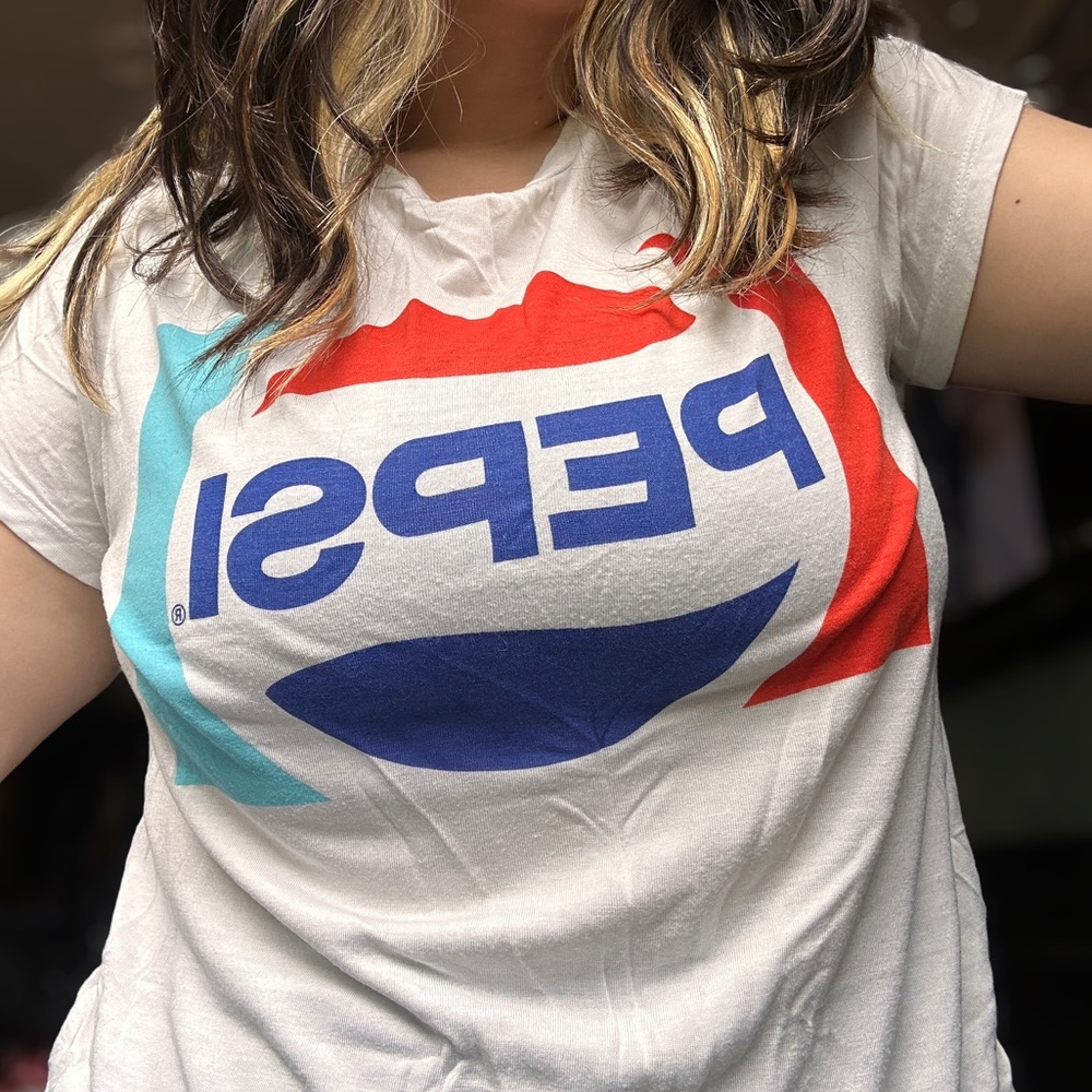 H&M Pepsi Slightly Cropped Top